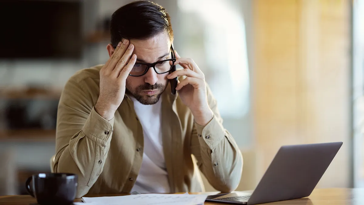 Frozen bank account concept