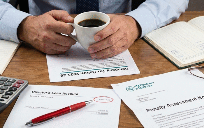 Company directors reviewing financial records to avoid HMRC director penalties for careless errors