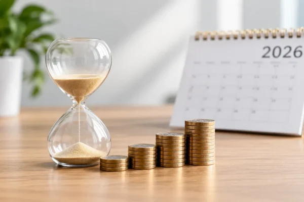 Company director reviewing cash-flow forecasts and financial documents while preparing an HMRC Time to Pay proposal.